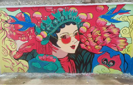 临沧墙体彩绘-网红墙