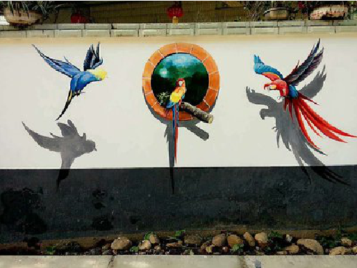 临沧视觉错位-3D墙绘设计