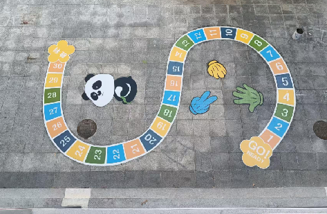 临沧地面游戏彩绘