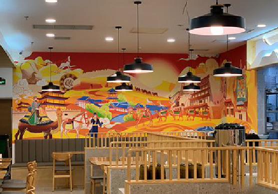 临沧商业空间彩绘介绍。