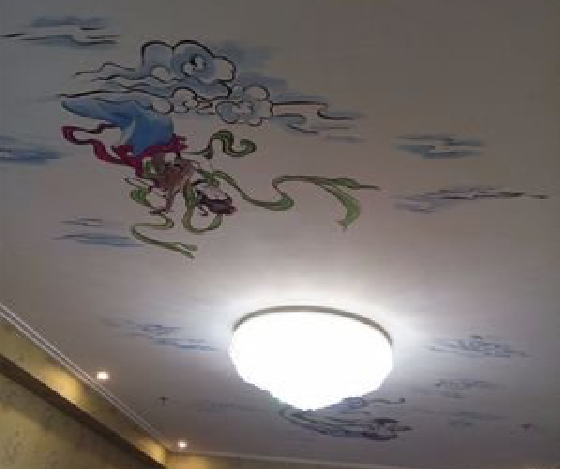 临沧如何快速绘制天花板上的手绘墙？