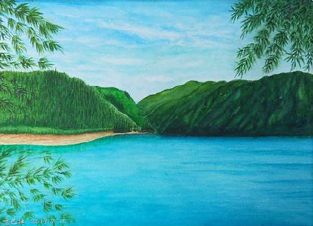 临沧在墙绘中，如何绘画绿水青山？